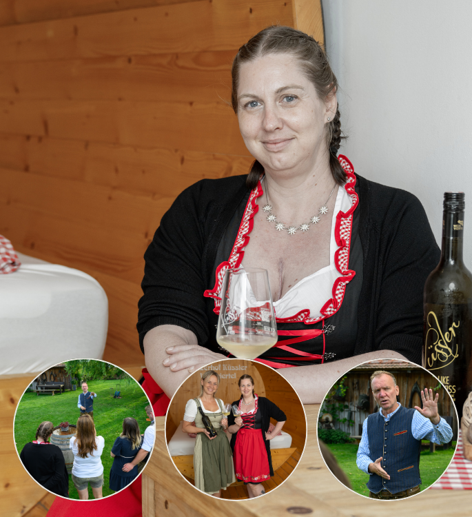 Single-Kurzurlaub im Weinfass Deluxe mit Winzerabend