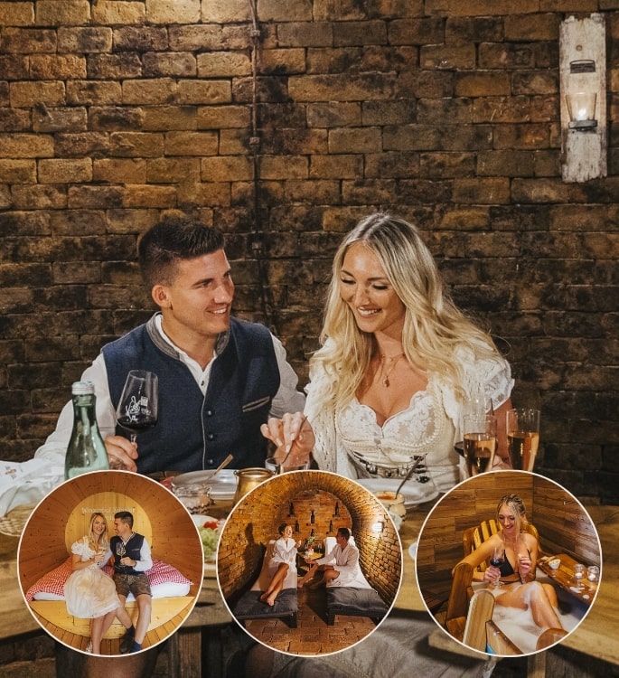 Kurzurlaub im Weinfass Deluxe + Romantik-Wellness