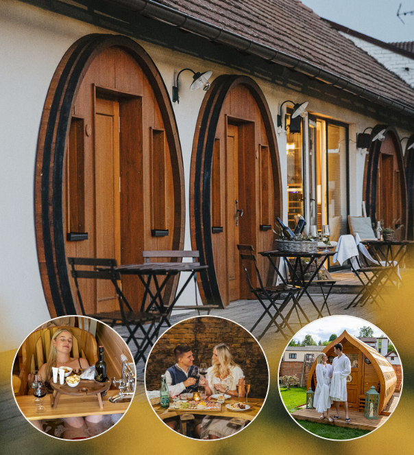 Schlafen im Weinfass Deluxe + Romantik-Wellness