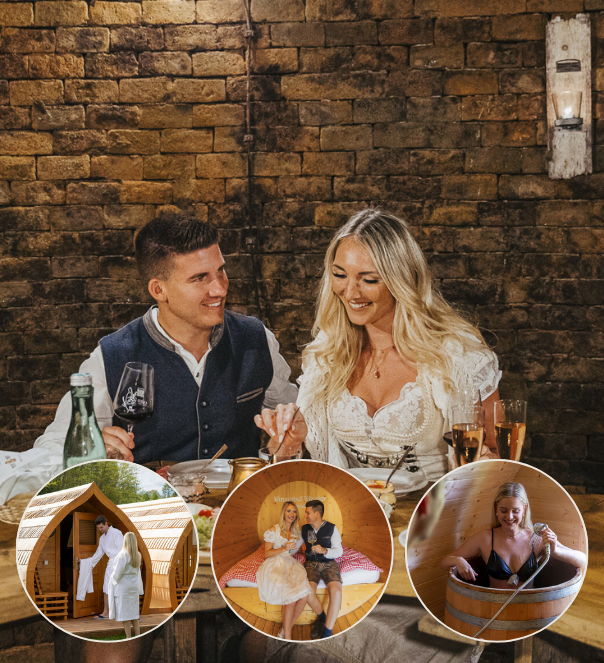 Kurzurlaub im Weinfass Deluxe + Romantik-Wellness