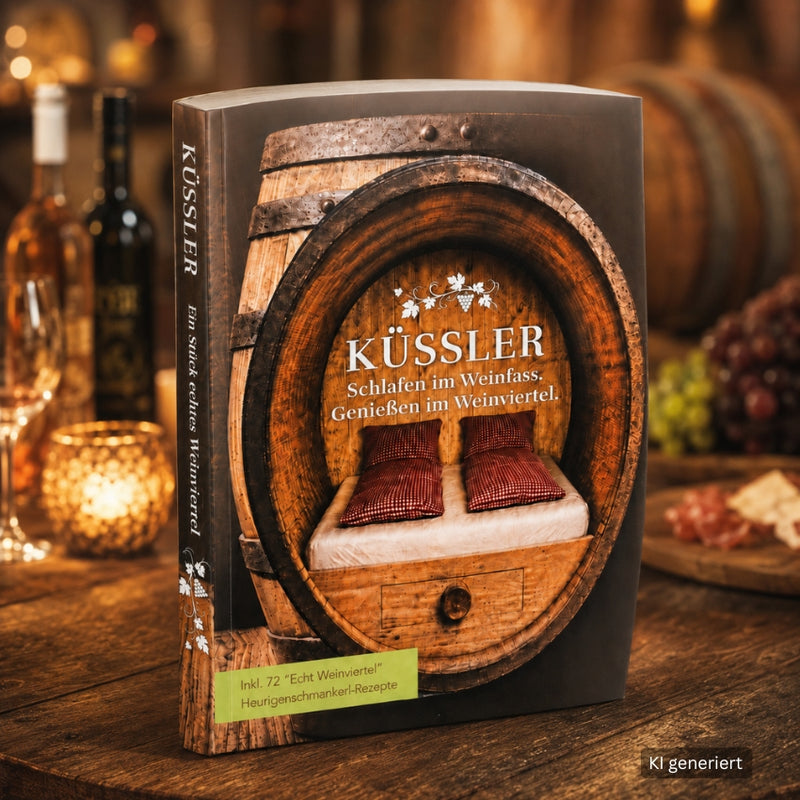 Küssler Buch  - Schlafen im Weinfass. Genießen im Weinviertel.